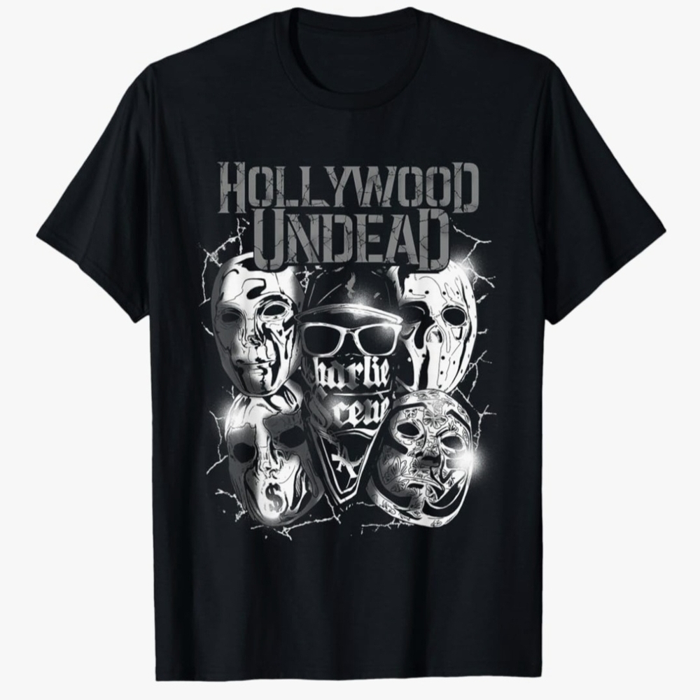 Hollywood UNDEAD Black Graphic T-Shirt
